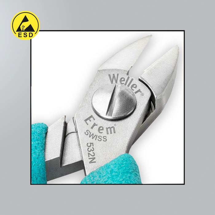 Erem 532N - Oval Head Side Cutter - Super Full Flush ESD (E-532N) Erem 532N - Oval Head Side Cutter - Super Full Flush ESD (E-532N)
